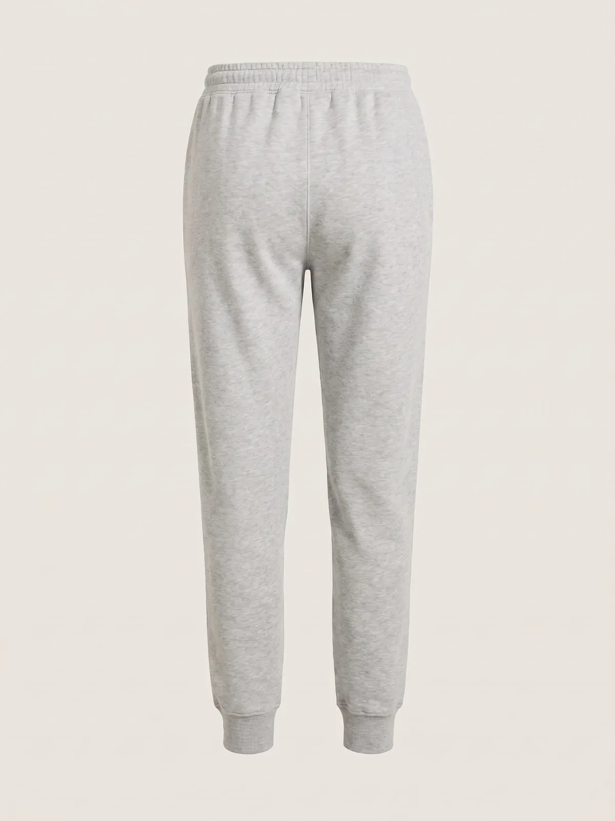 Parte de atrás del pantalón jogger gris de The Vibe, lisa
